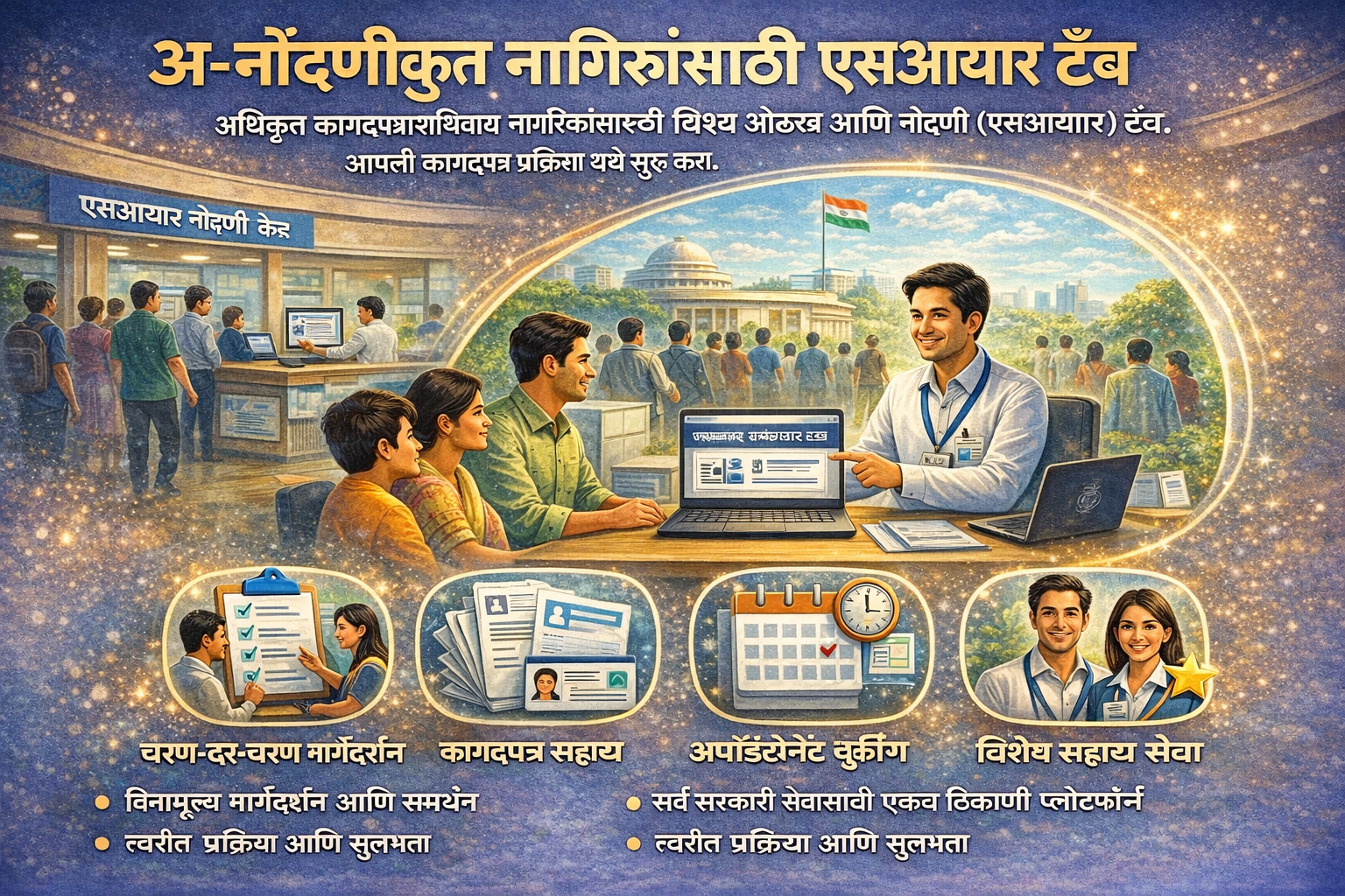 अनोंदणीकृत नागरीकांसाठी एसआयआर टॅब